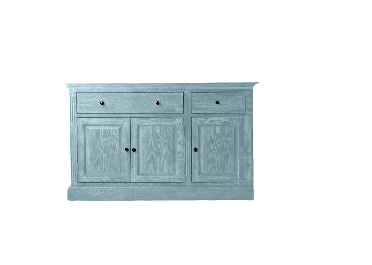60" Traditional Solid Oak Wood Sideboard Buffet