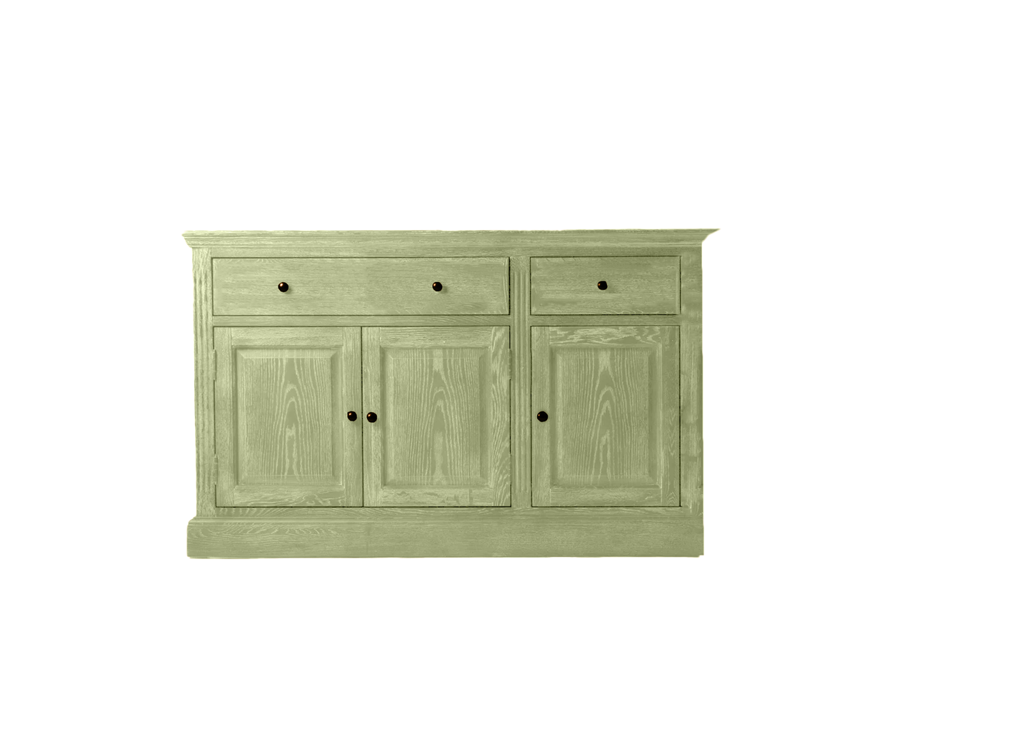 60" Traditional Solid Oak Wood Sideboard Buffet