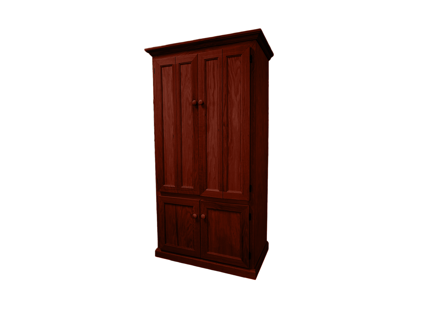 Classic Oak Computer Armoire