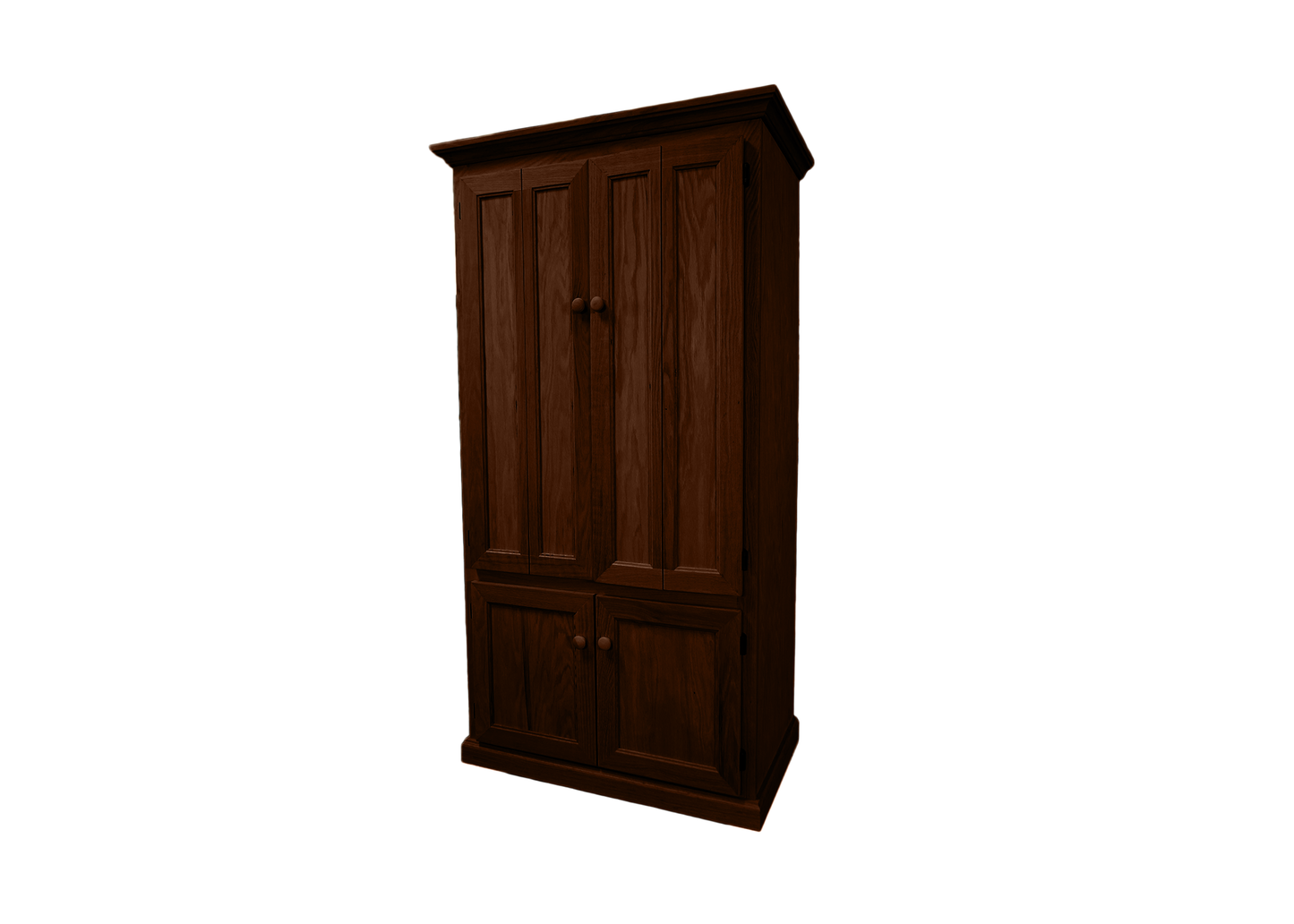 Classic Oak Computer Armoire