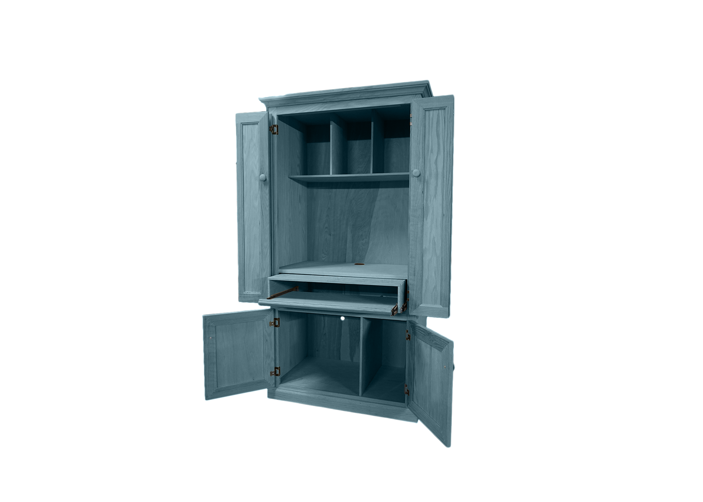 Classic Oak Computer Armoire