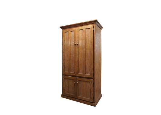 Classic Oak Computer Armoire