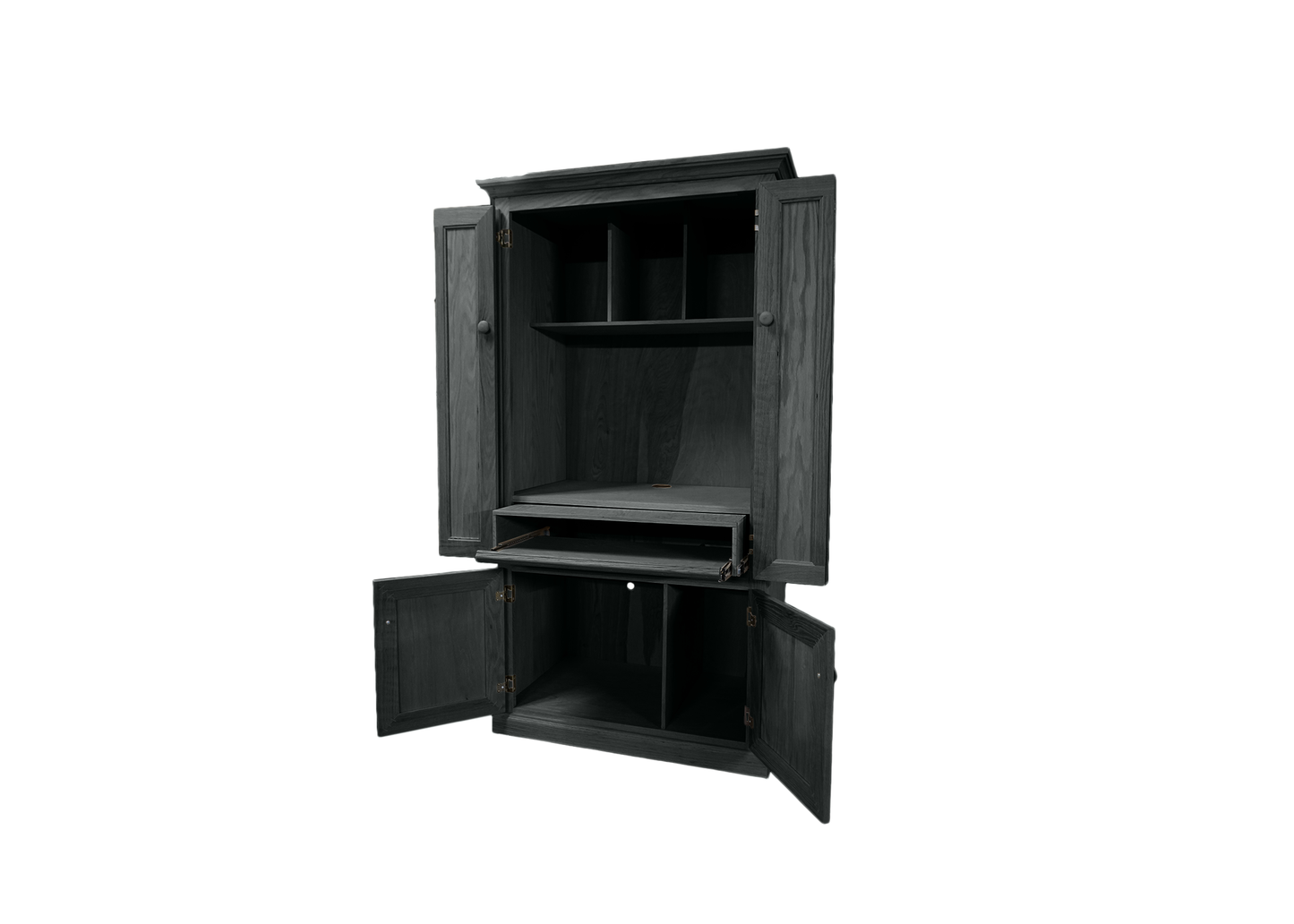 Classic Oak Computer Armoire