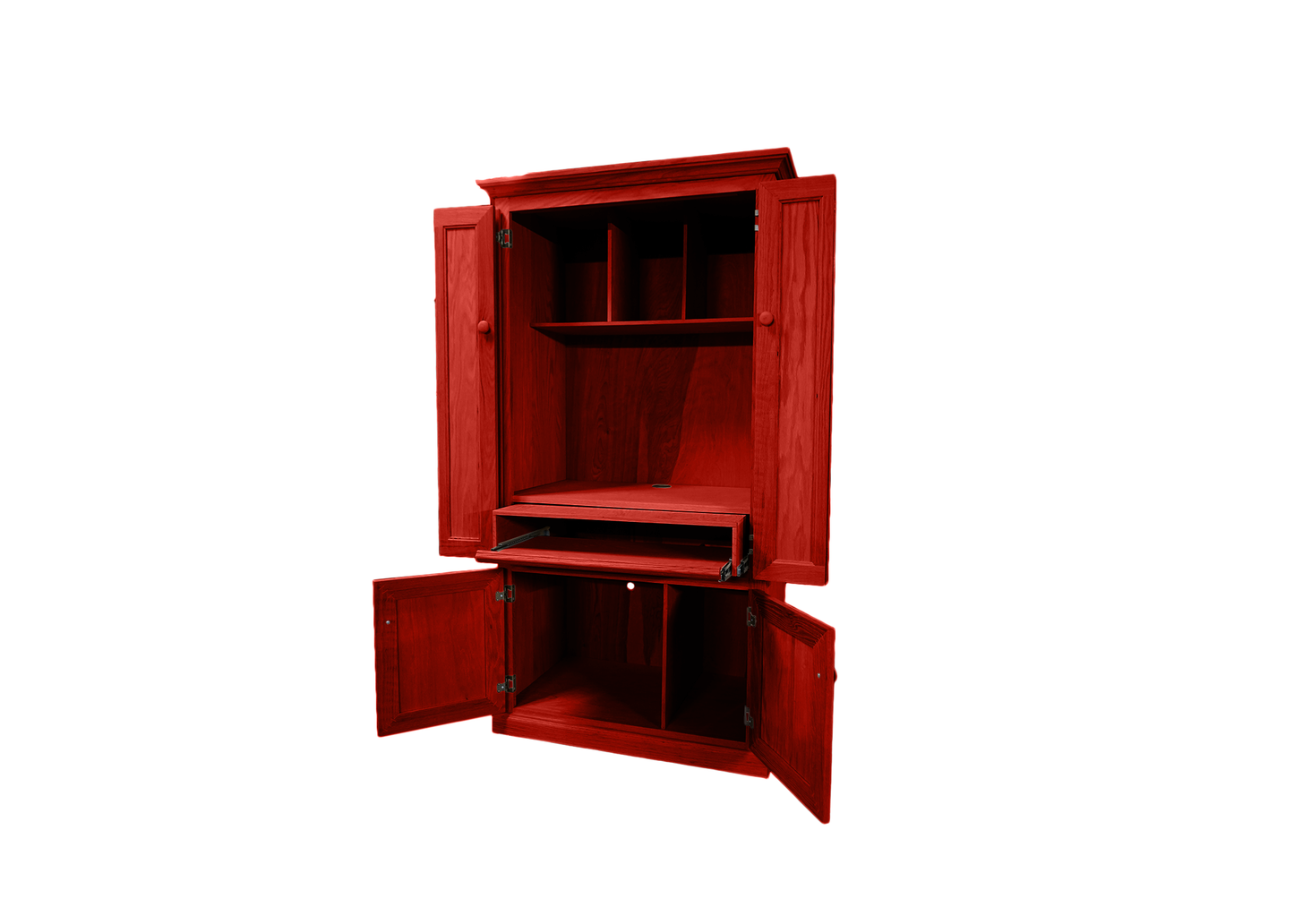 Classic Oak Computer Armoire