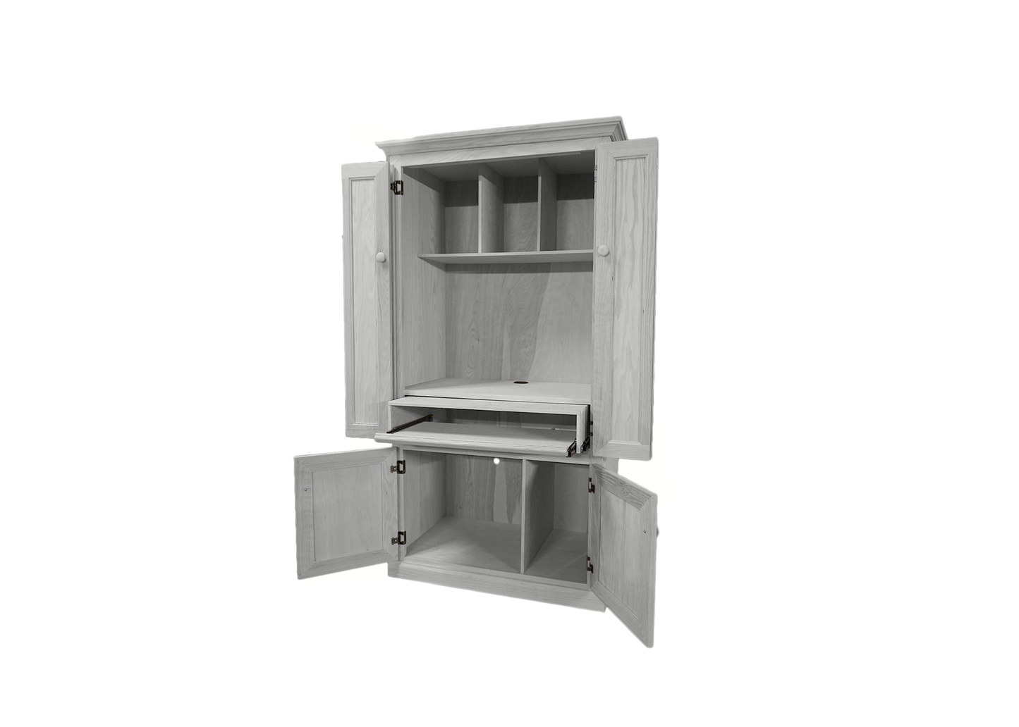 Classic Oak Computer Armoire