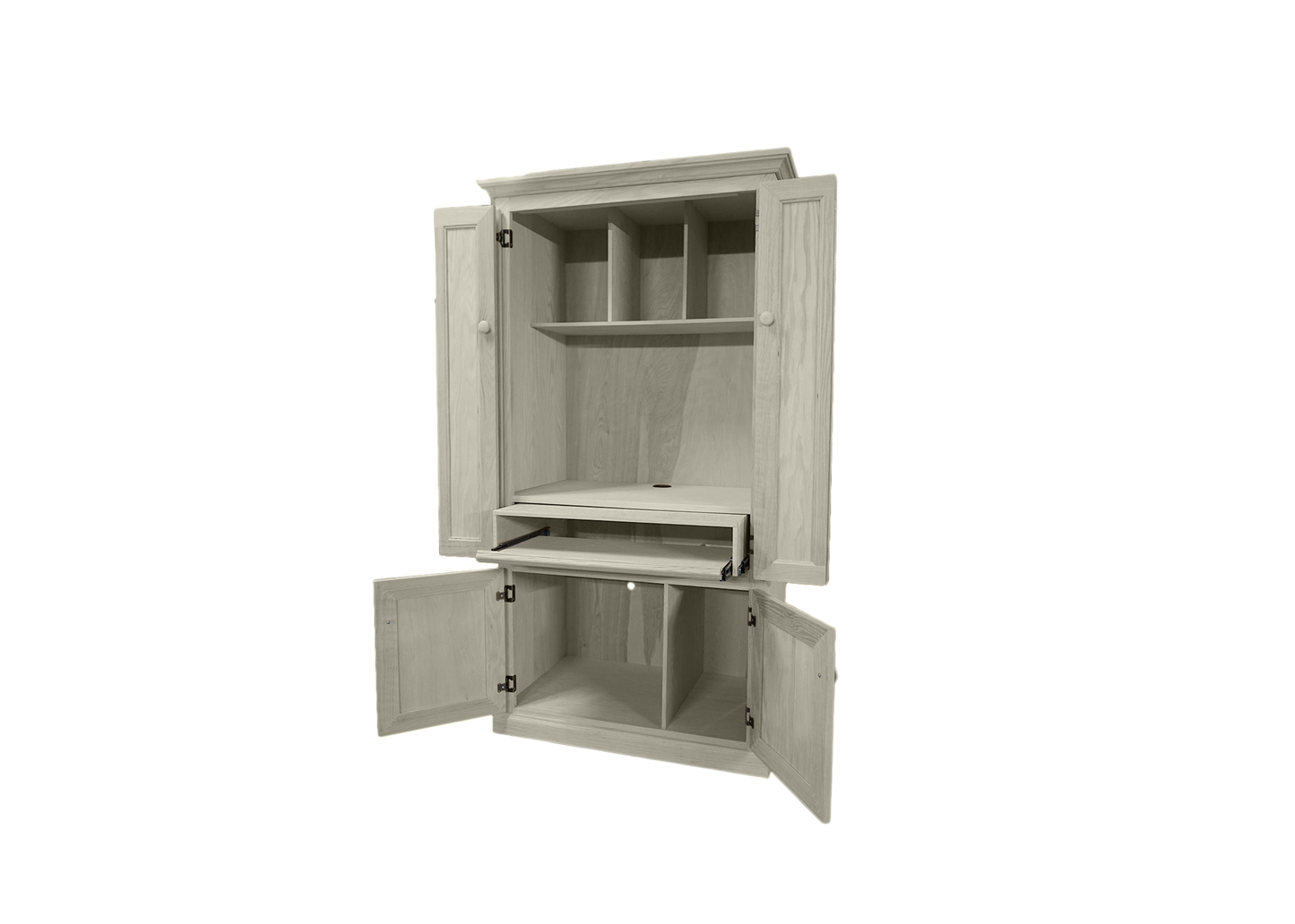Classic Oak Computer Armoire