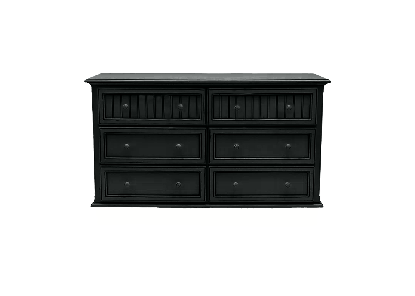 Coastal Solid Wood 6 Drawer Dresser