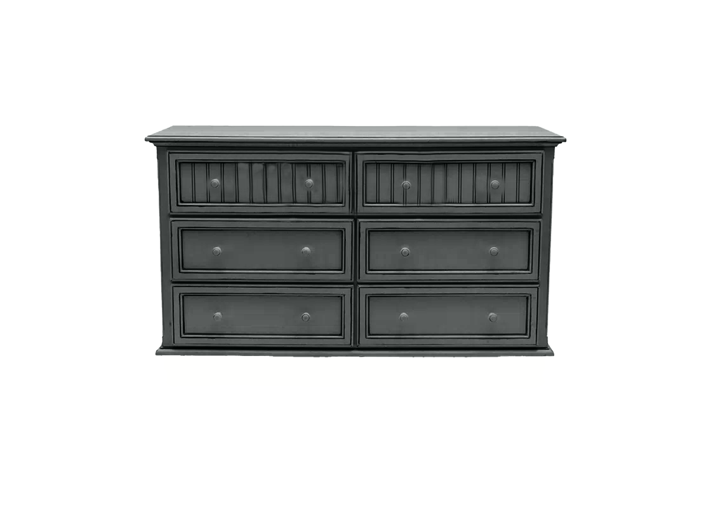 Coastal Solid Wood 6 Drawer Dresser