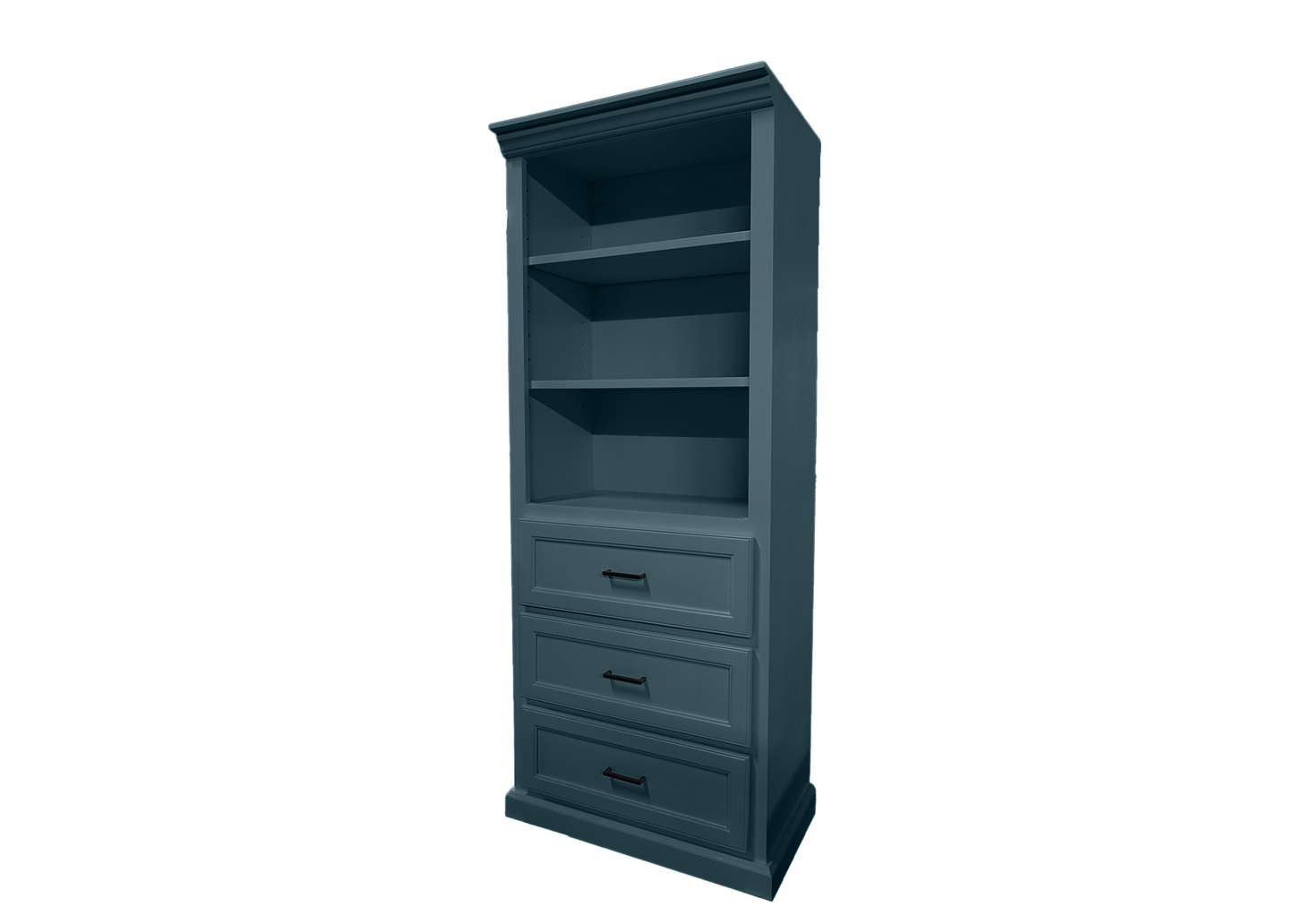 Modern Solid Wood Bookcase with storage