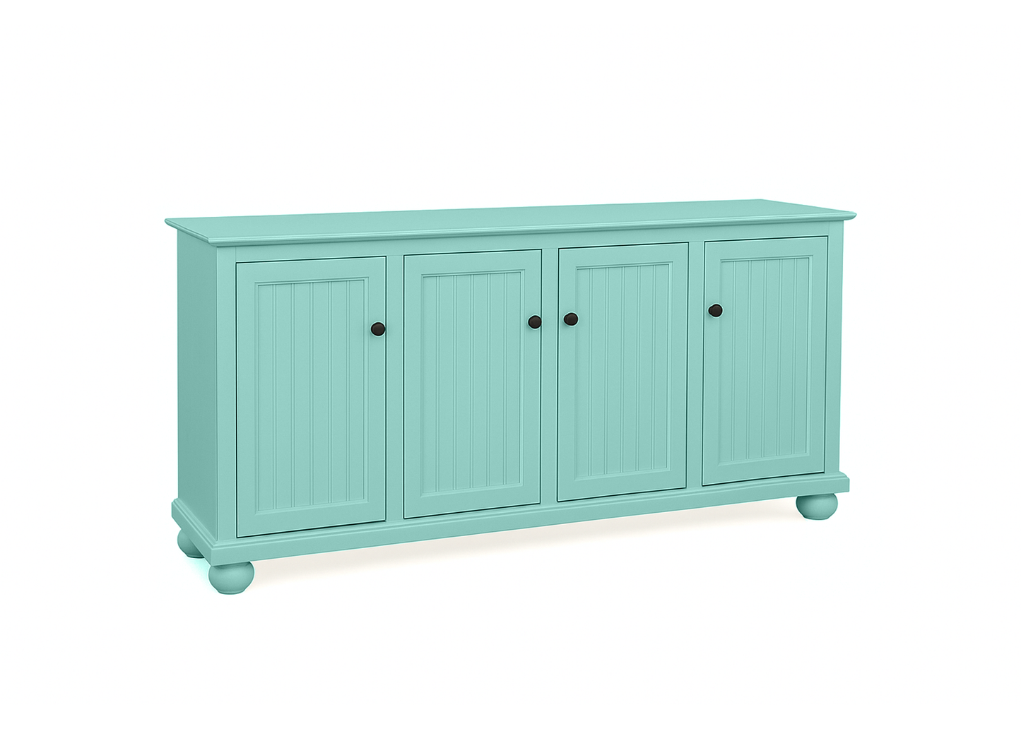 70" Coastal Solid Wood Sideboard Buffet
