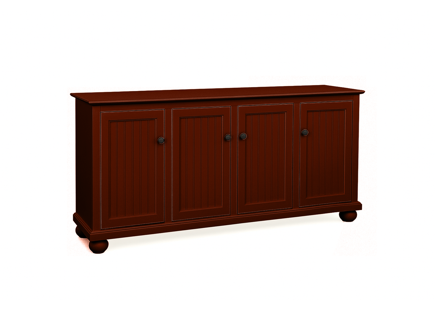 70" Coastal Solid Wood Sideboard Buffet