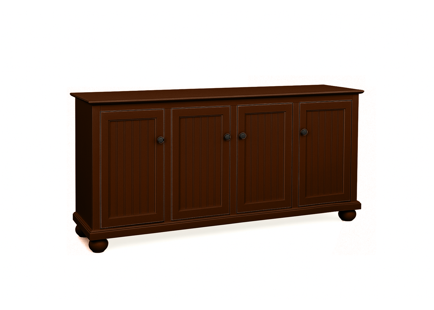 70" Coastal Solid Wood Sideboard Buffet