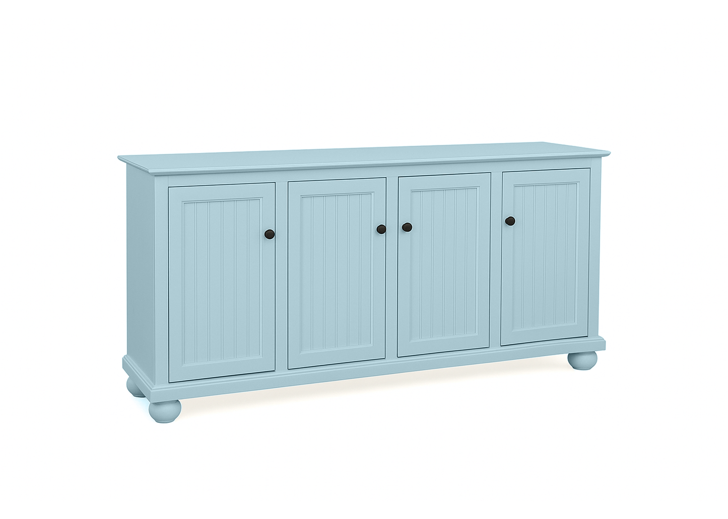 70" Coastal Solid Wood Sideboard Buffet