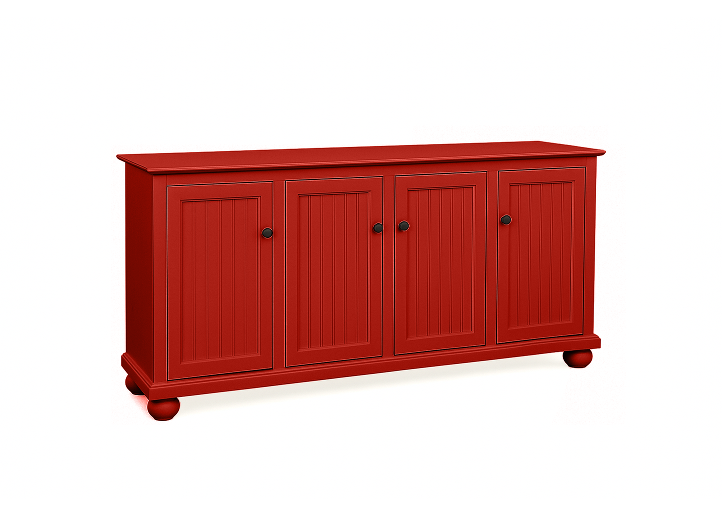 70" Coastal Solid Wood Sideboard Buffet