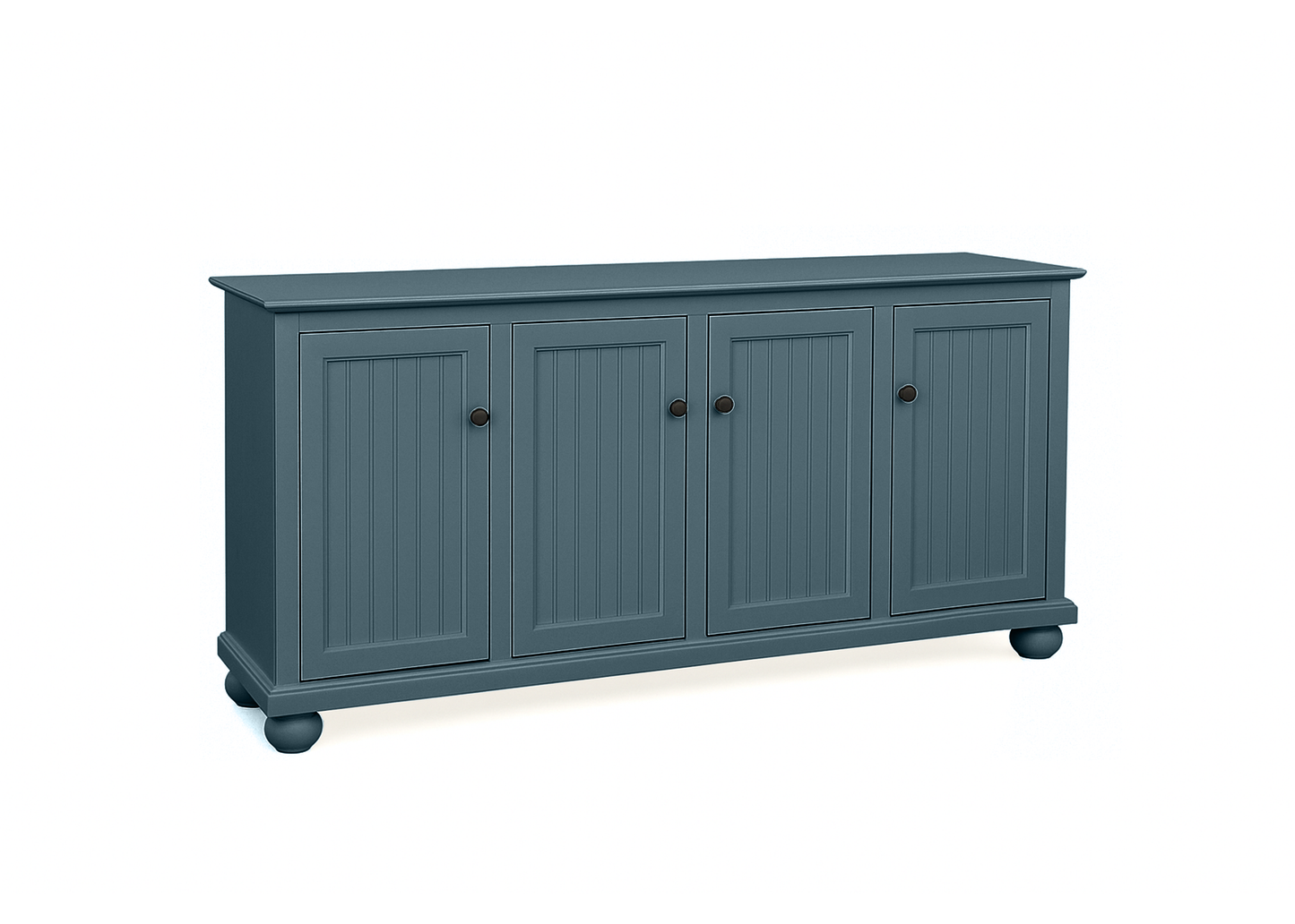 70" Coastal Solid Wood Sideboard Buffet