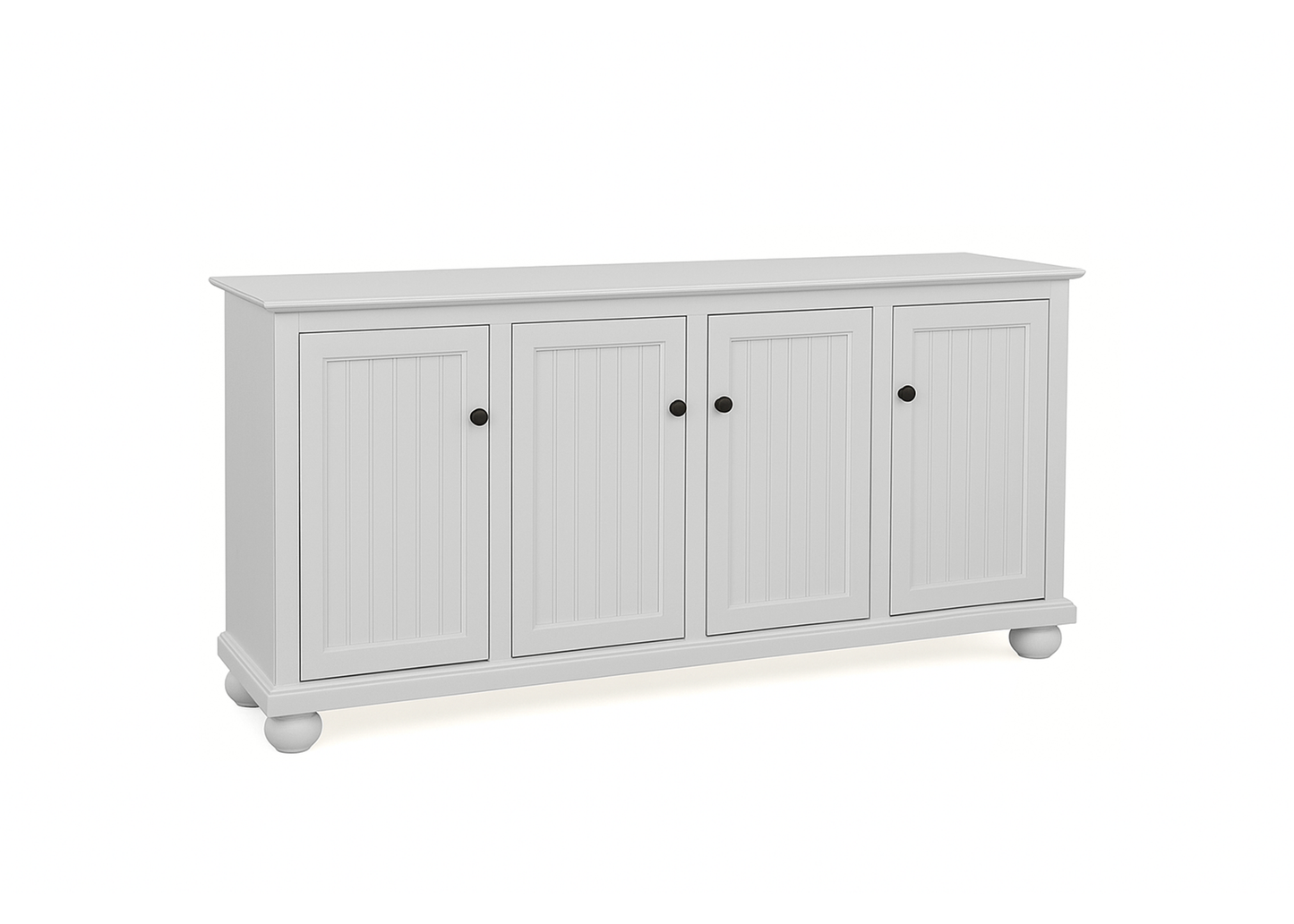 70" Coastal Solid Wood Sideboard Buffet
