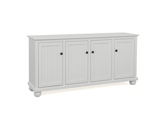 70" Coastal Solid Wood Sideboard Buffet