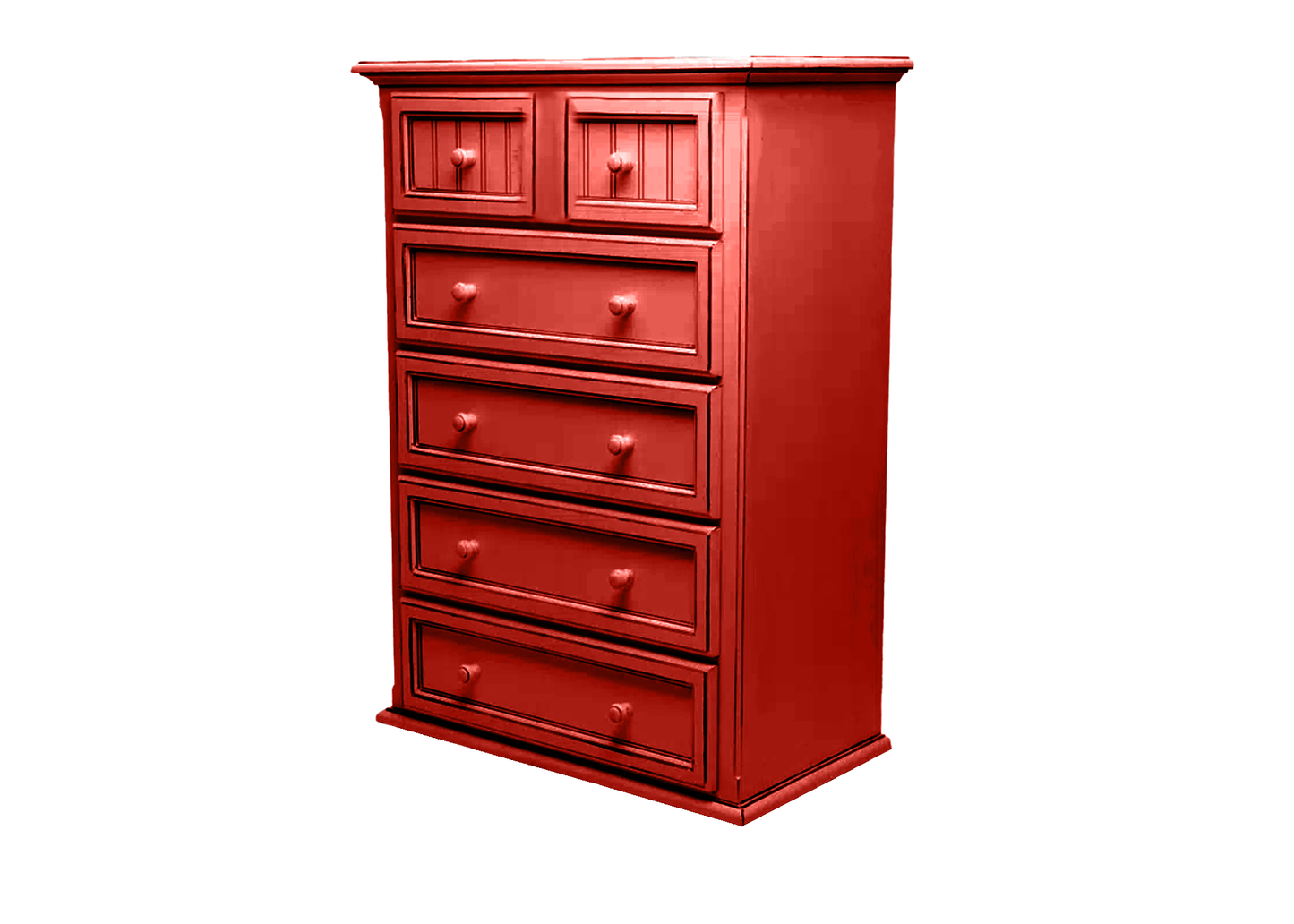 Coastal Solid Wood 6 Drawer Chest
