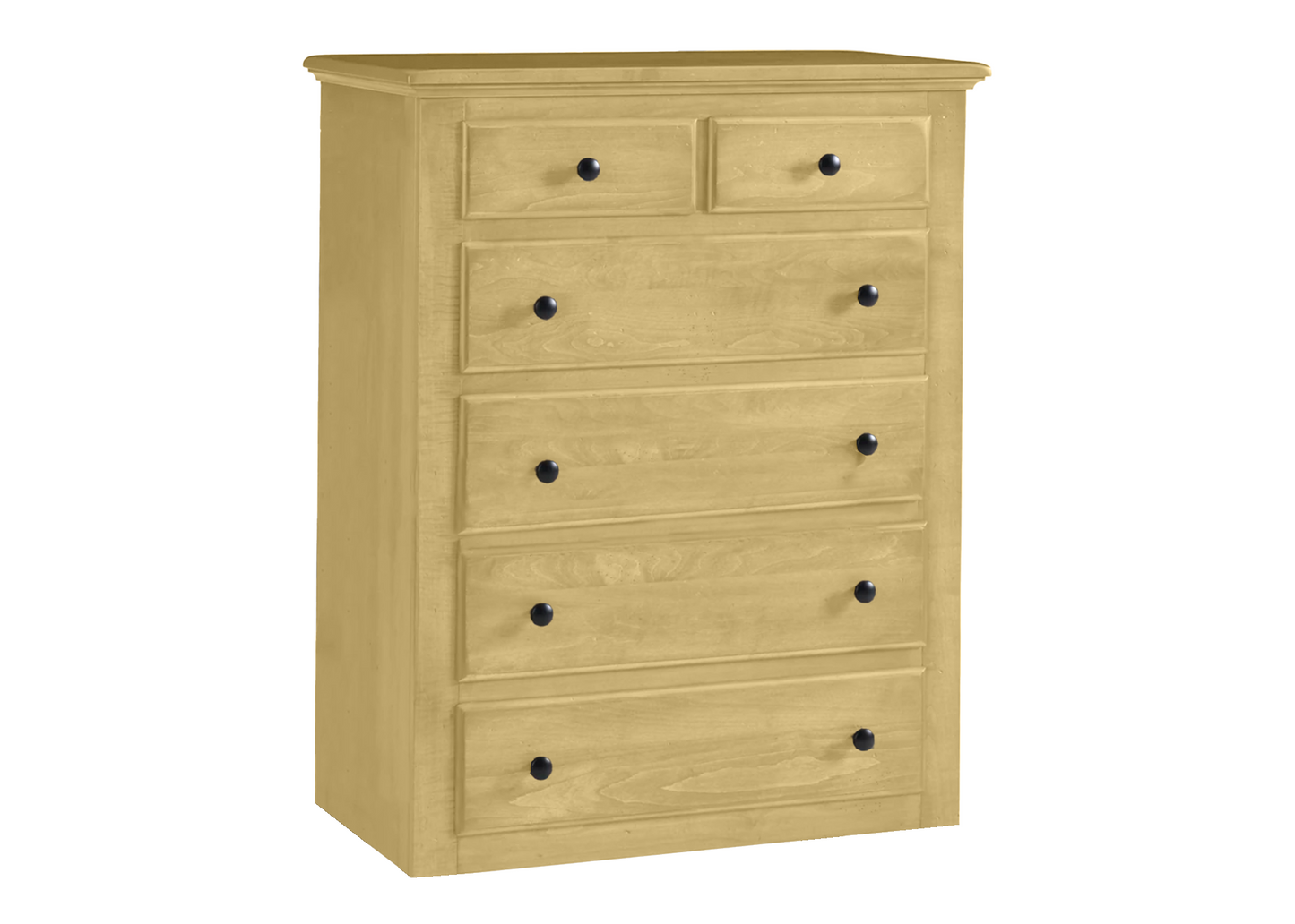 Traditional Solid Wood 6 Drawer Chest