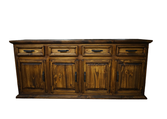 77" Sierra Rustic Solid Wood Buffet eagle furniture dark front
