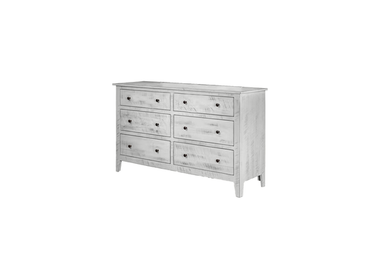Farmhouse Solid Wood 6 Drawer Dresser
