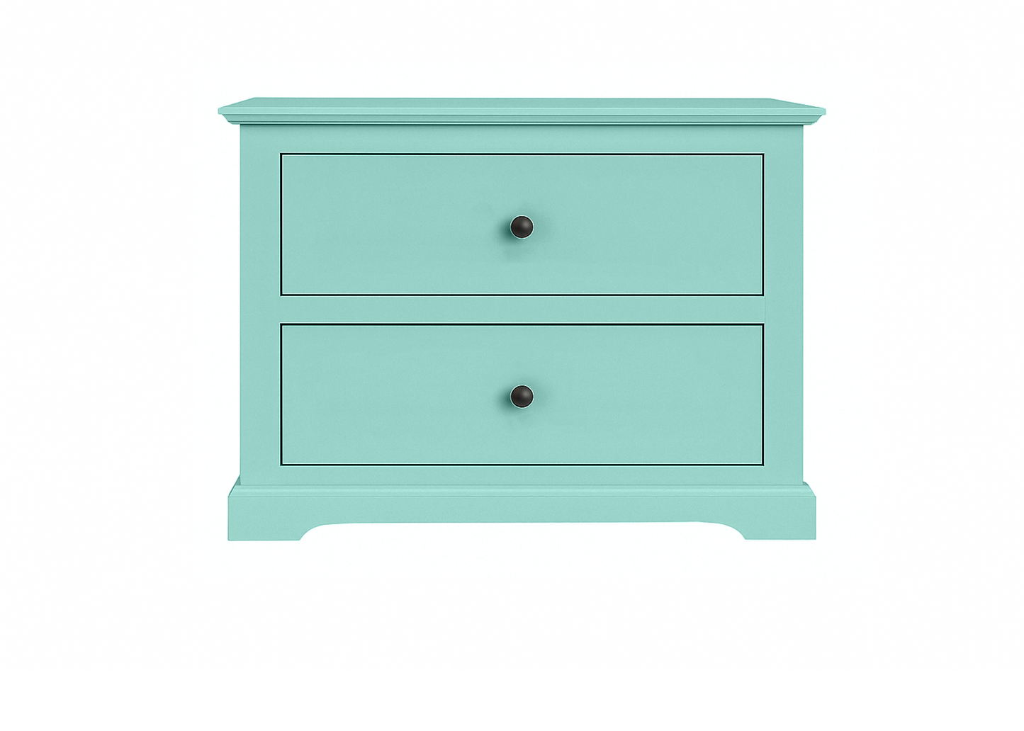 Savannah Traditional Solid Wood 2-Drawer Nightstand