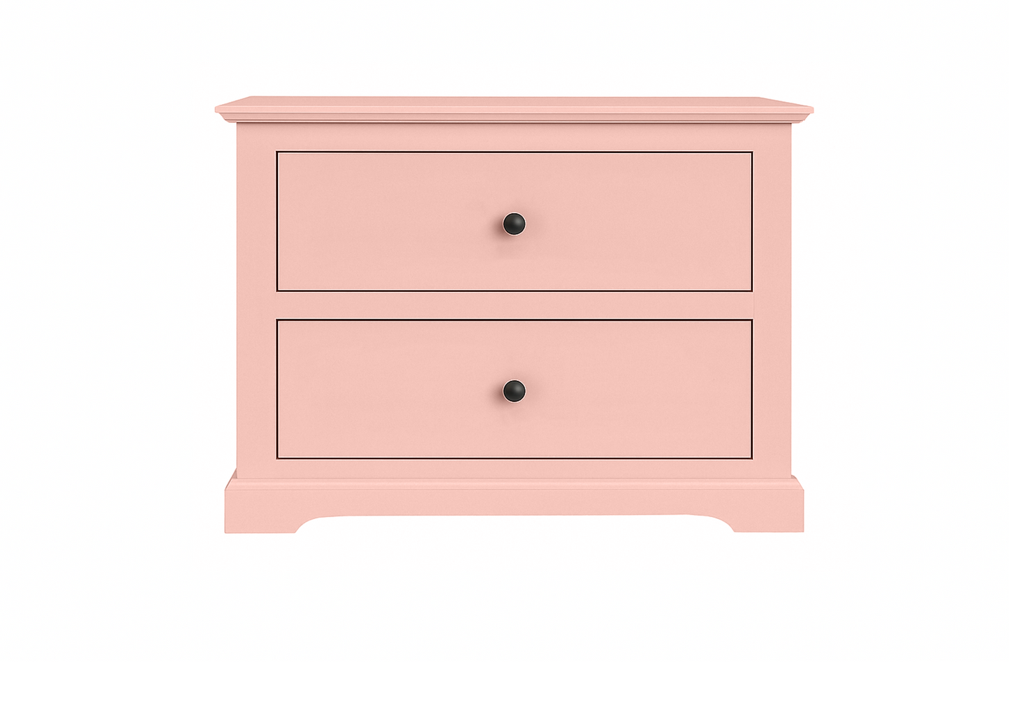 Savannah Traditional Solid Wood 2-Drawer Nightstand