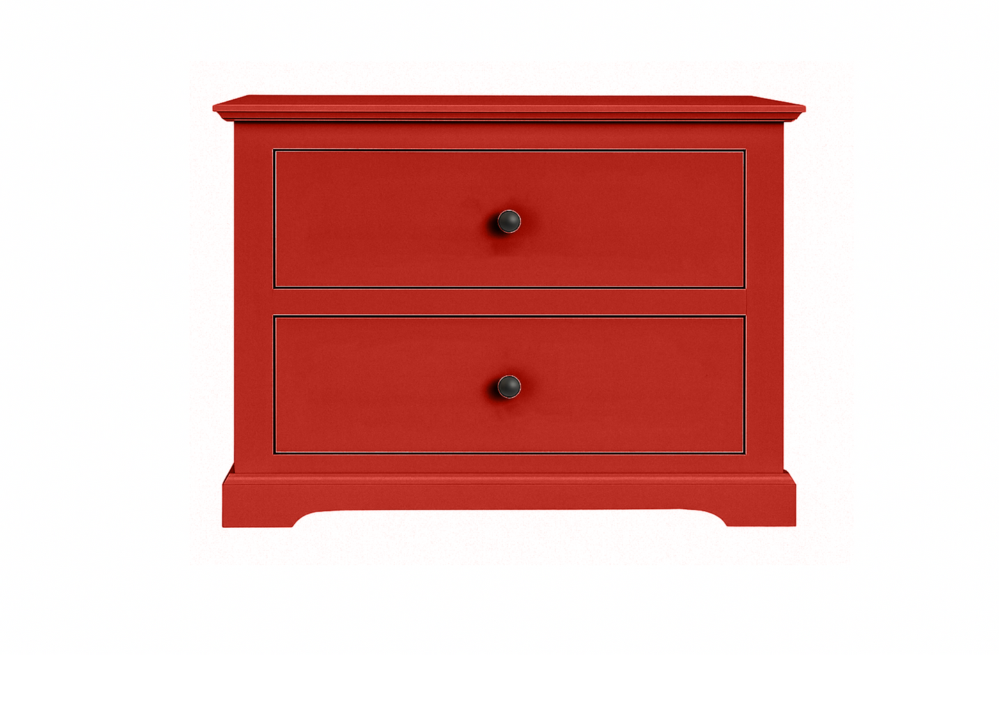 Savannah Traditional Solid Wood 2-Drawer Nightstand