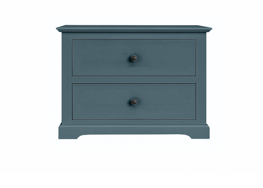 Savannah Traditional Solid Wood 2-Drawer Nightstand