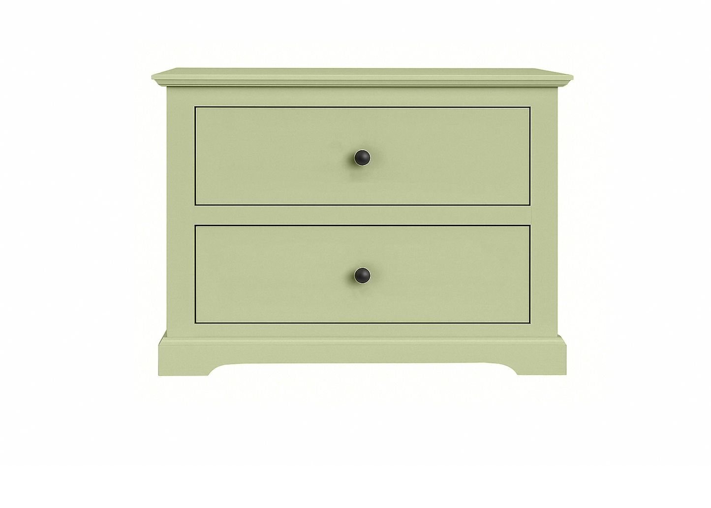 Savannah Traditional Solid Wood 2-Drawer Nightstand