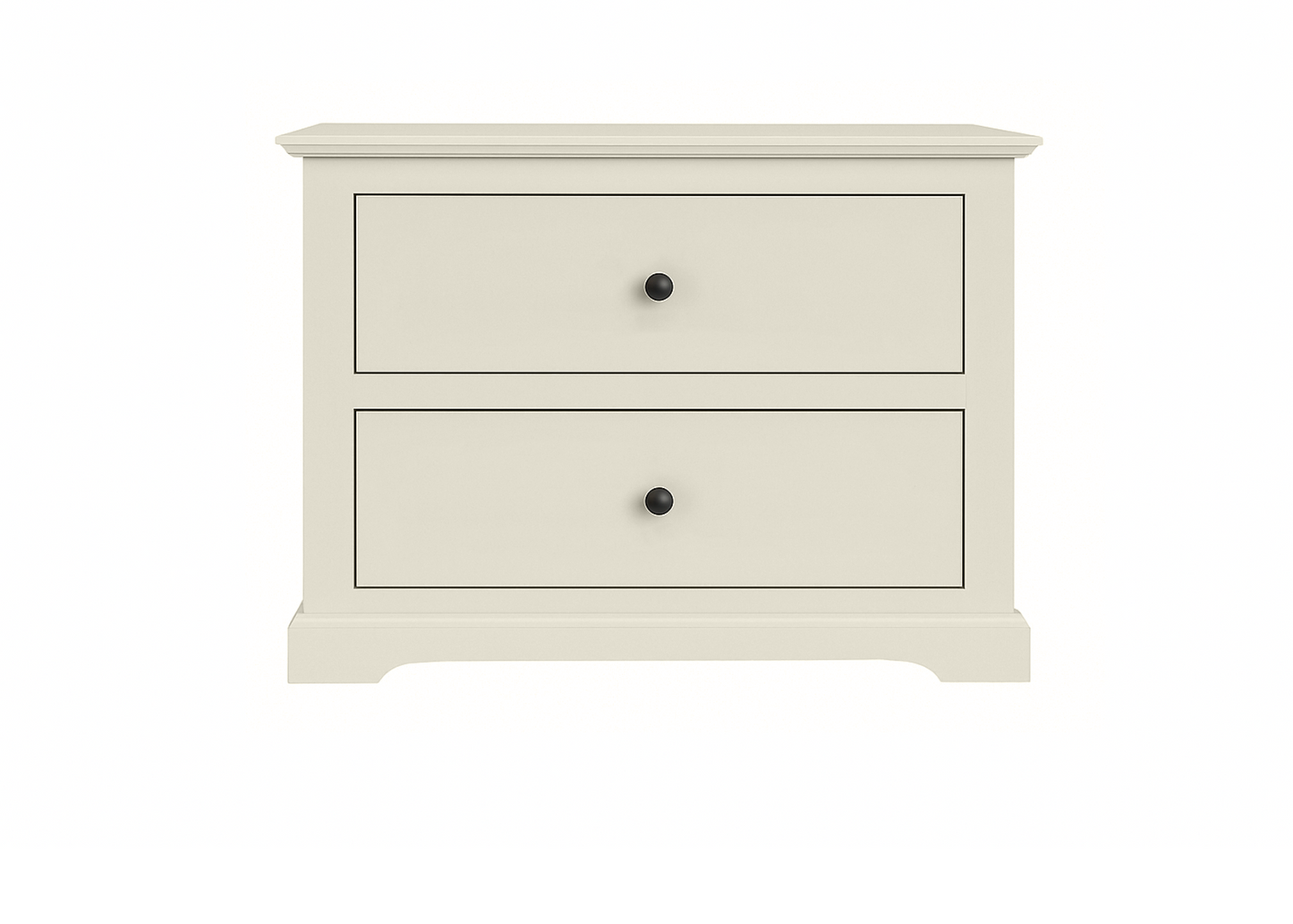 Savannah Traditional Solid Wood 2-Drawer Nightstand
