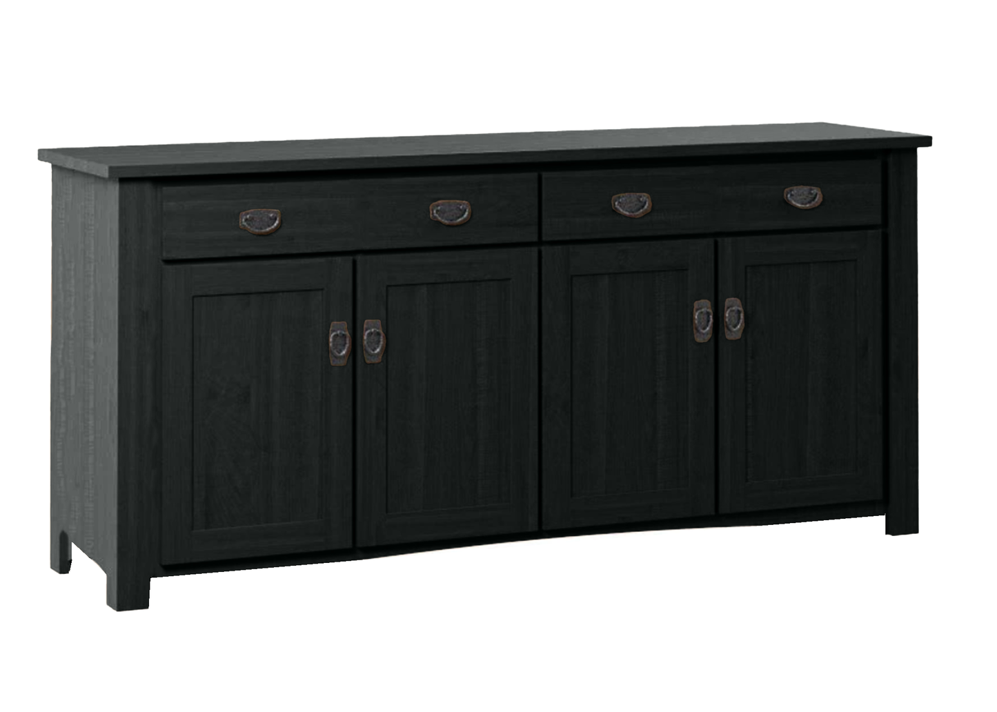 70" Traditional Mission Solid Wood Oak Sideboard Buffet
