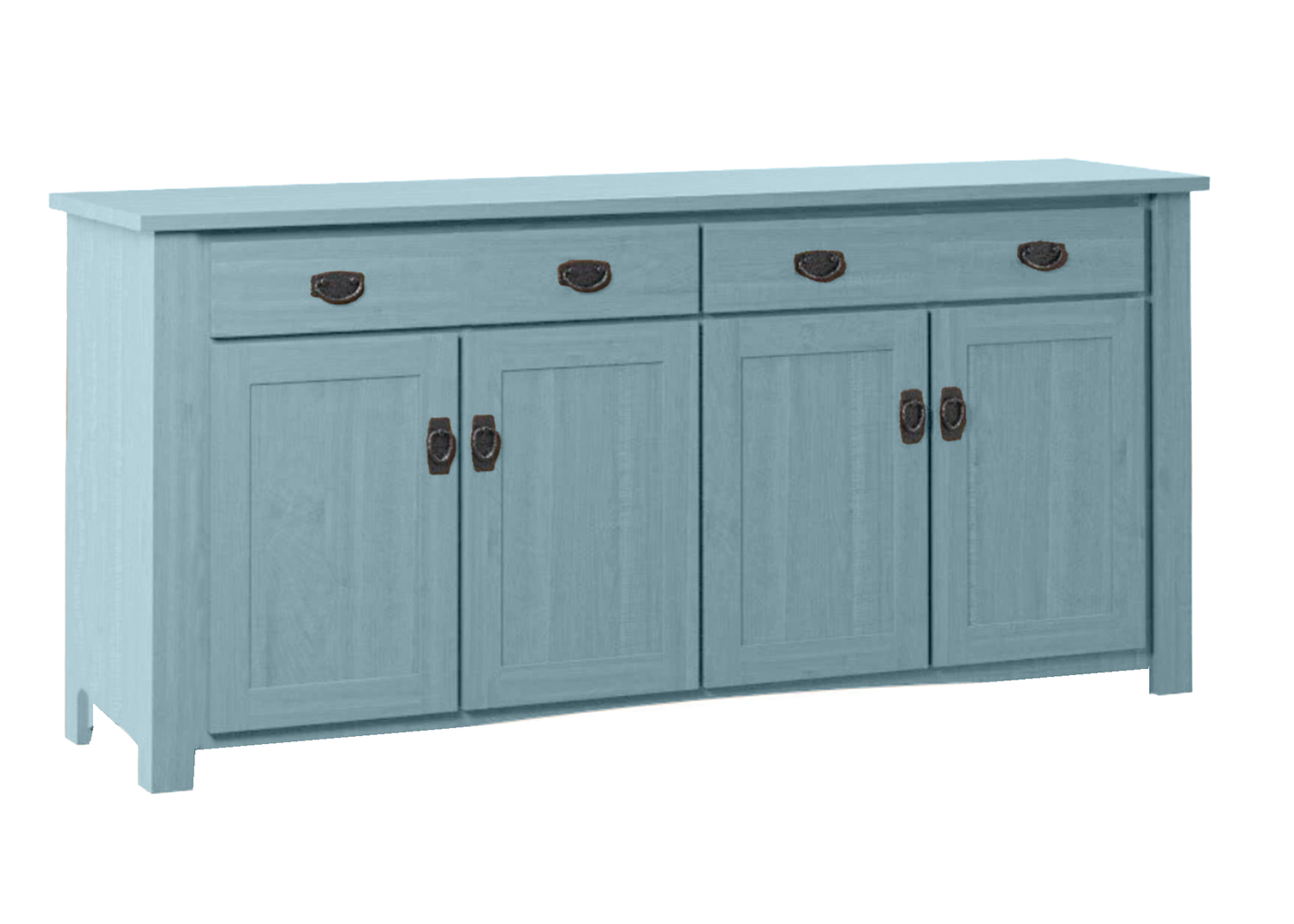 70" Traditional Mission Solid Wood Oak Sideboard Buffet