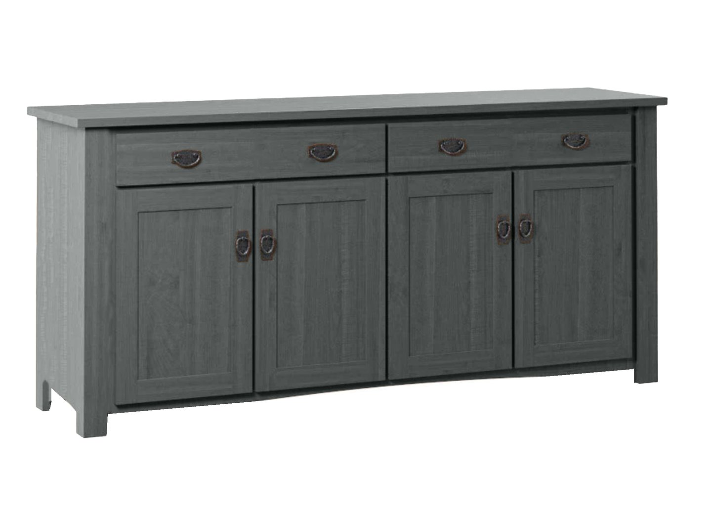 70" Traditional Mission Solid Wood Oak Sideboard Buffet
