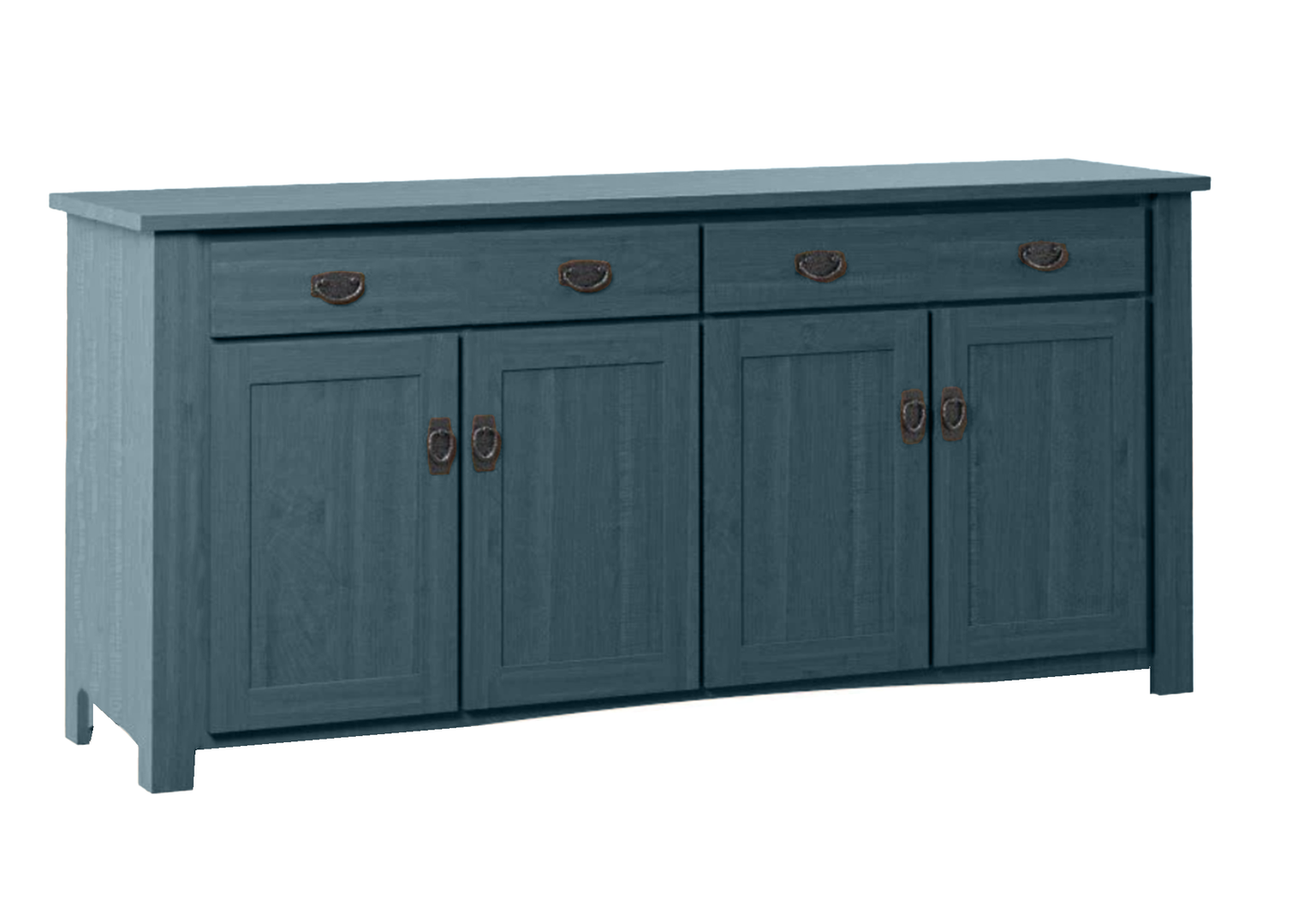 70" Traditional Mission Solid Wood Oak Sideboard Buffet