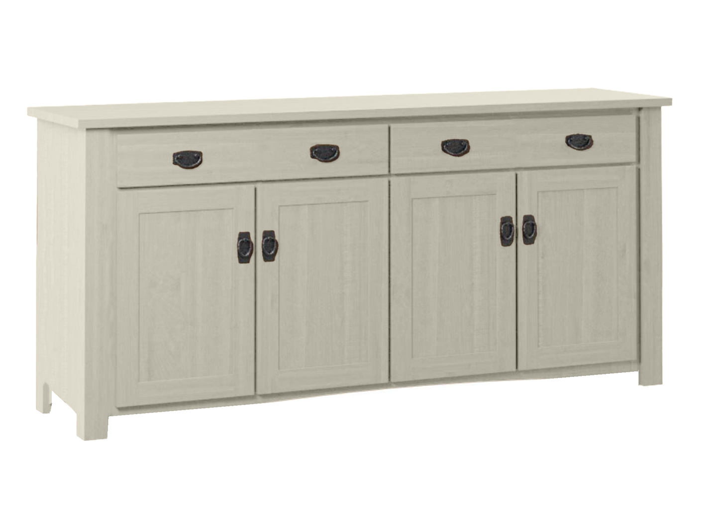 70" Traditional Mission Solid Wood Oak Sideboard Buffet