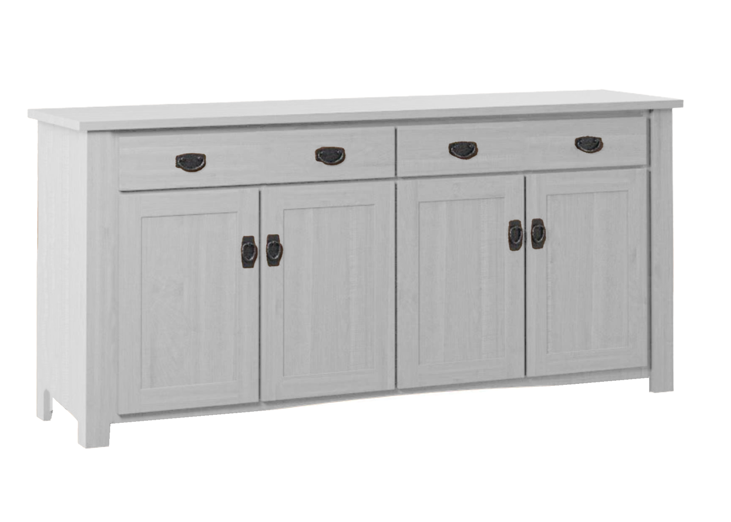 70" Traditional Mission Solid Wood Oak Sideboard Buffet