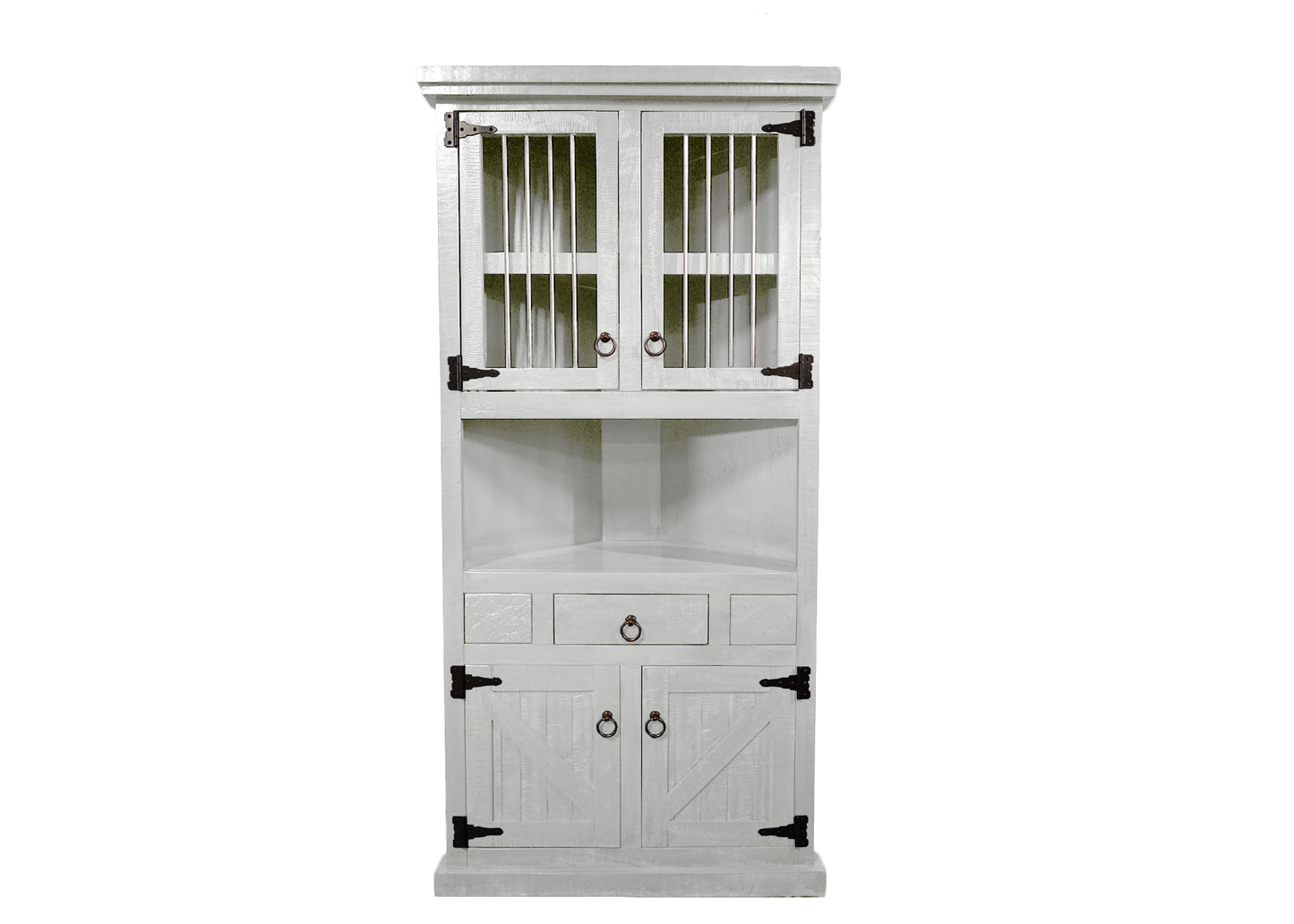 Farmhouse Corner Kitchen Dining Hutch Buffet