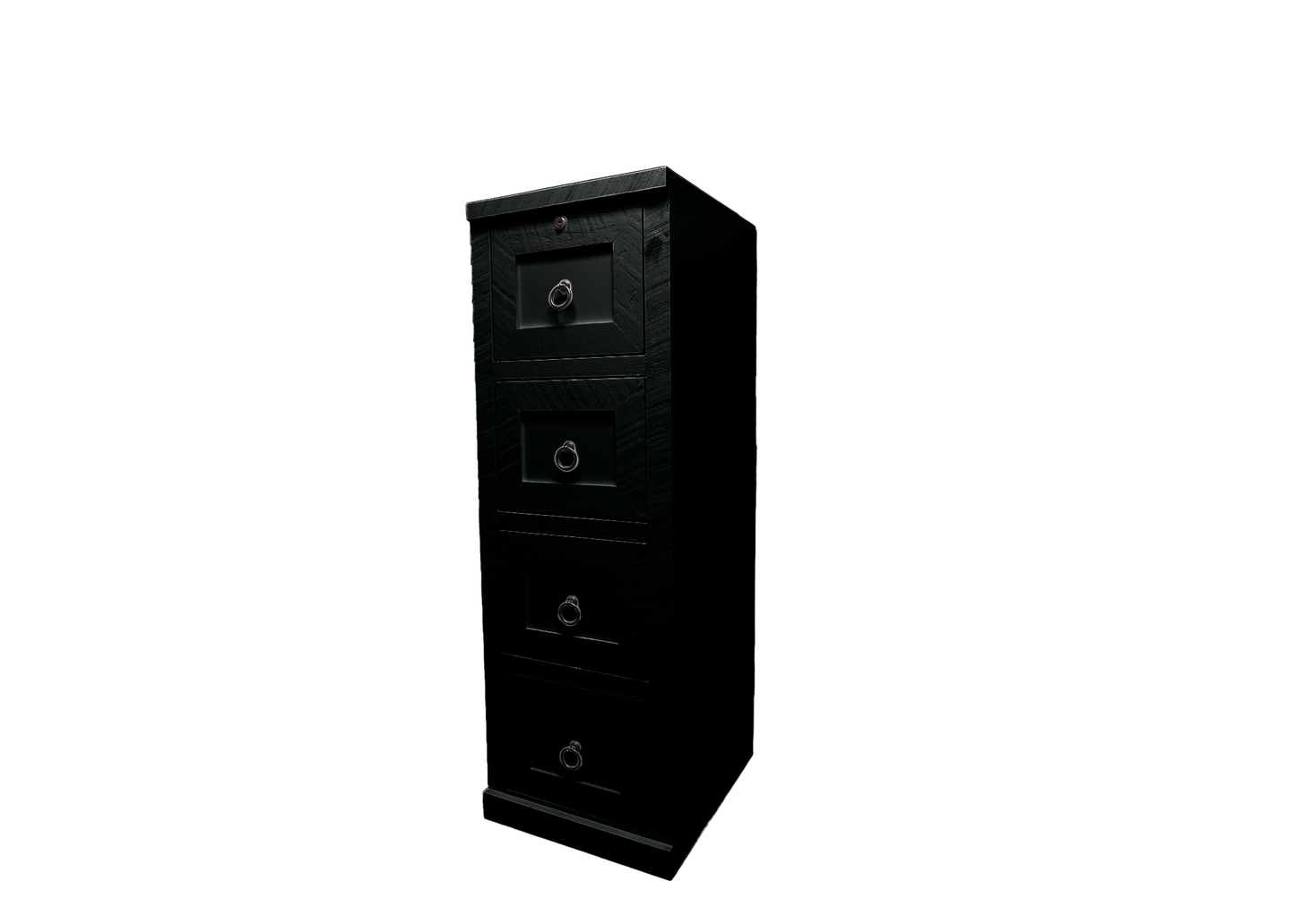 Farmhouse Solid Wood File Cabinet eagle furniture black front