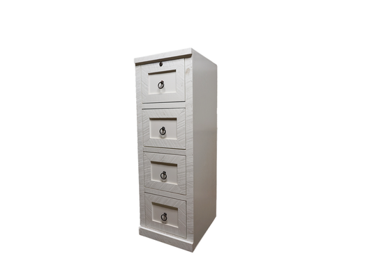 Farmhouse Solid Wood File Cabinet eagle furniture bright white front