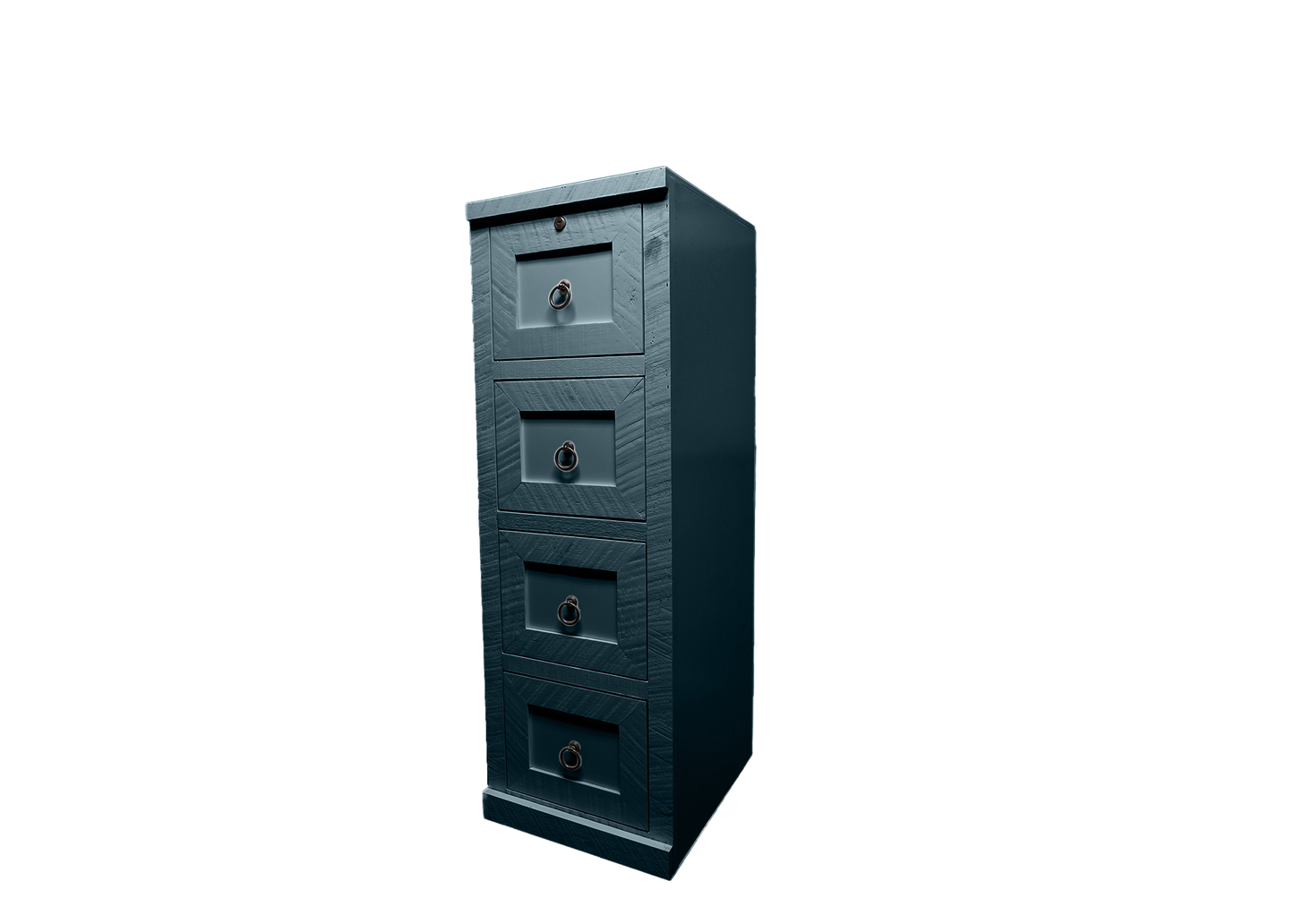 Farmhouse Solid Wood File Cabinet eagle furniture smokey blue front