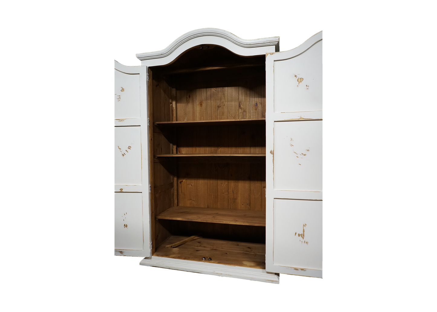 Sierra Rustic Paneled Solid Pine Wardrobe