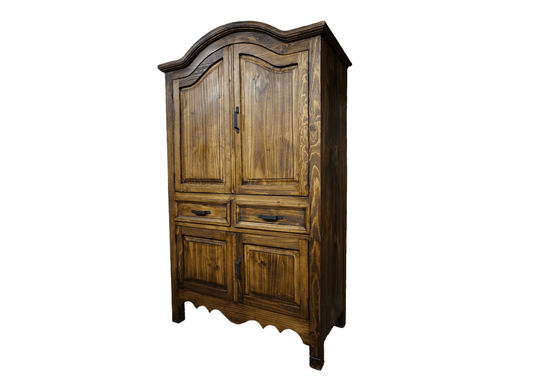 Sierra Rustic Solid Pine Wardrobe with drawers