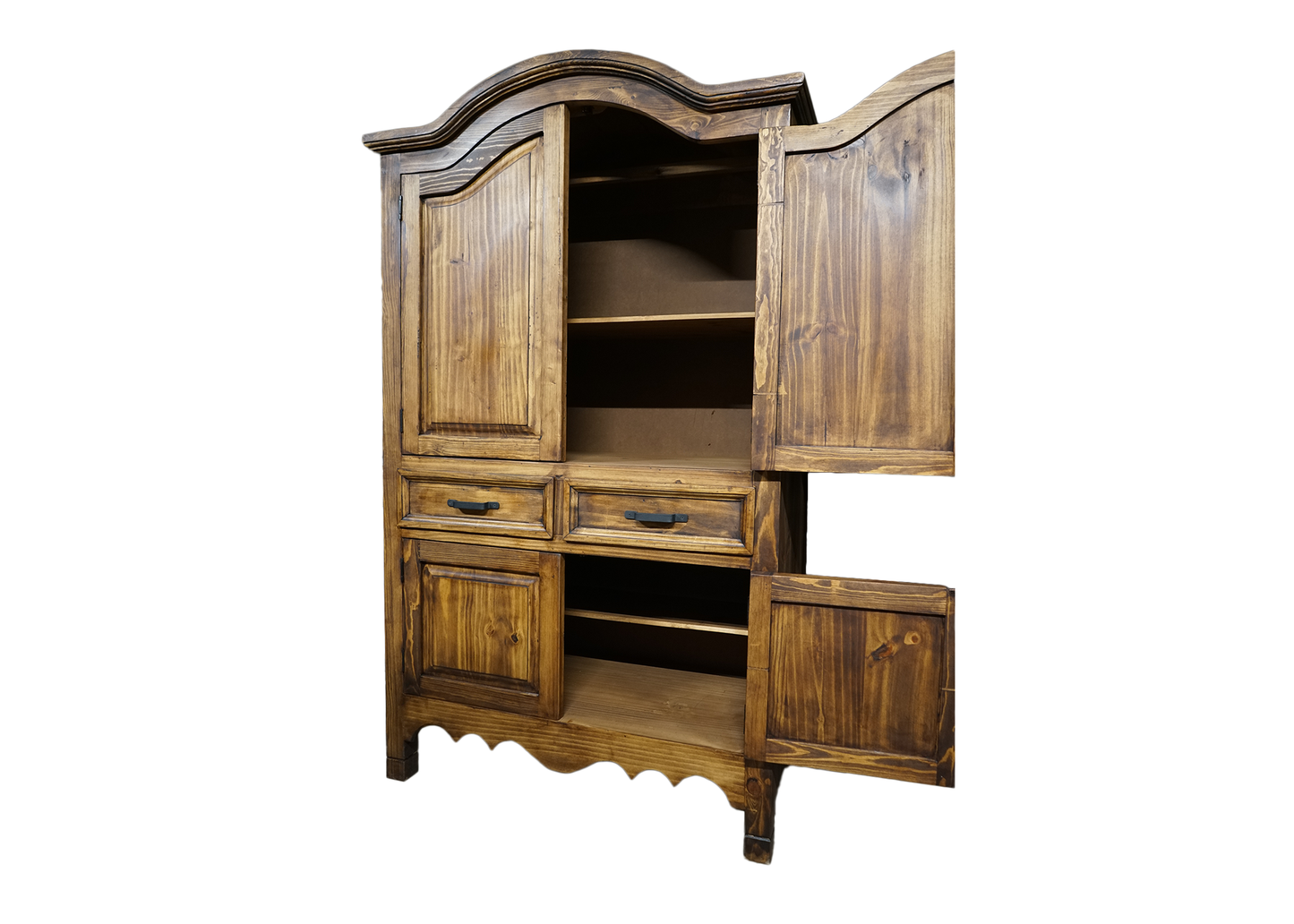 Sierra Rustic Solid Pine Wardrobe with drawers
