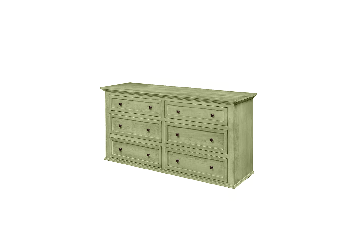 Modern Solid Wood 6 Drawer Dresser