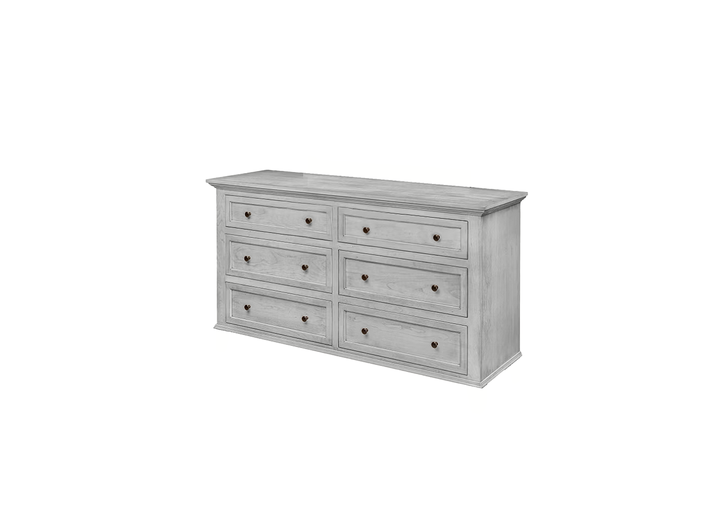 Modern Solid Wood 6 Drawer Dresser