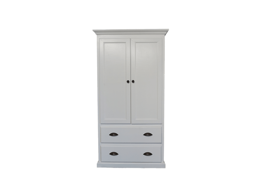 Modern Solid Wood Wardrobe eagle furniture white front