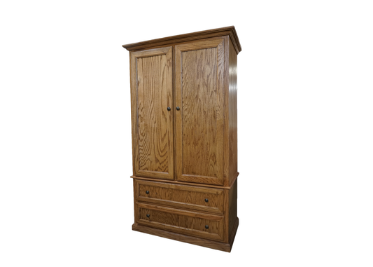Modern oak solid wood wardrobe eagle furniture medium oak front
