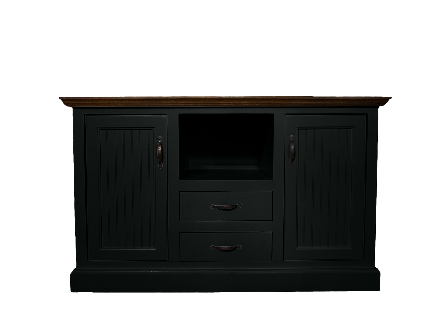 Modern Coastal Solid Wood Kitchen Island