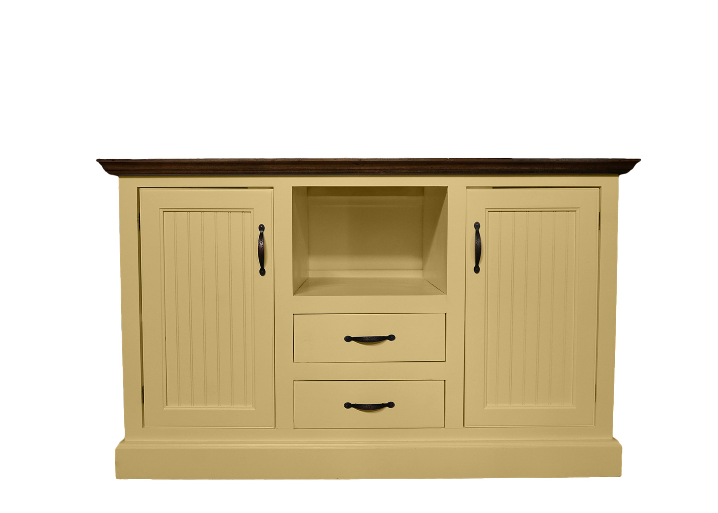 Modern Coastal Solid Wood Kitchen Island